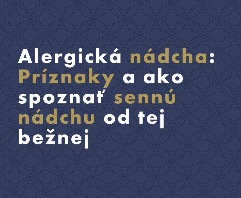 Alergická nádcha: Príznaky a ako spoznať sennú nádchu od tej bežnej