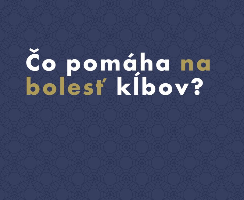 Čo pomáha na bolesť kĺbov?