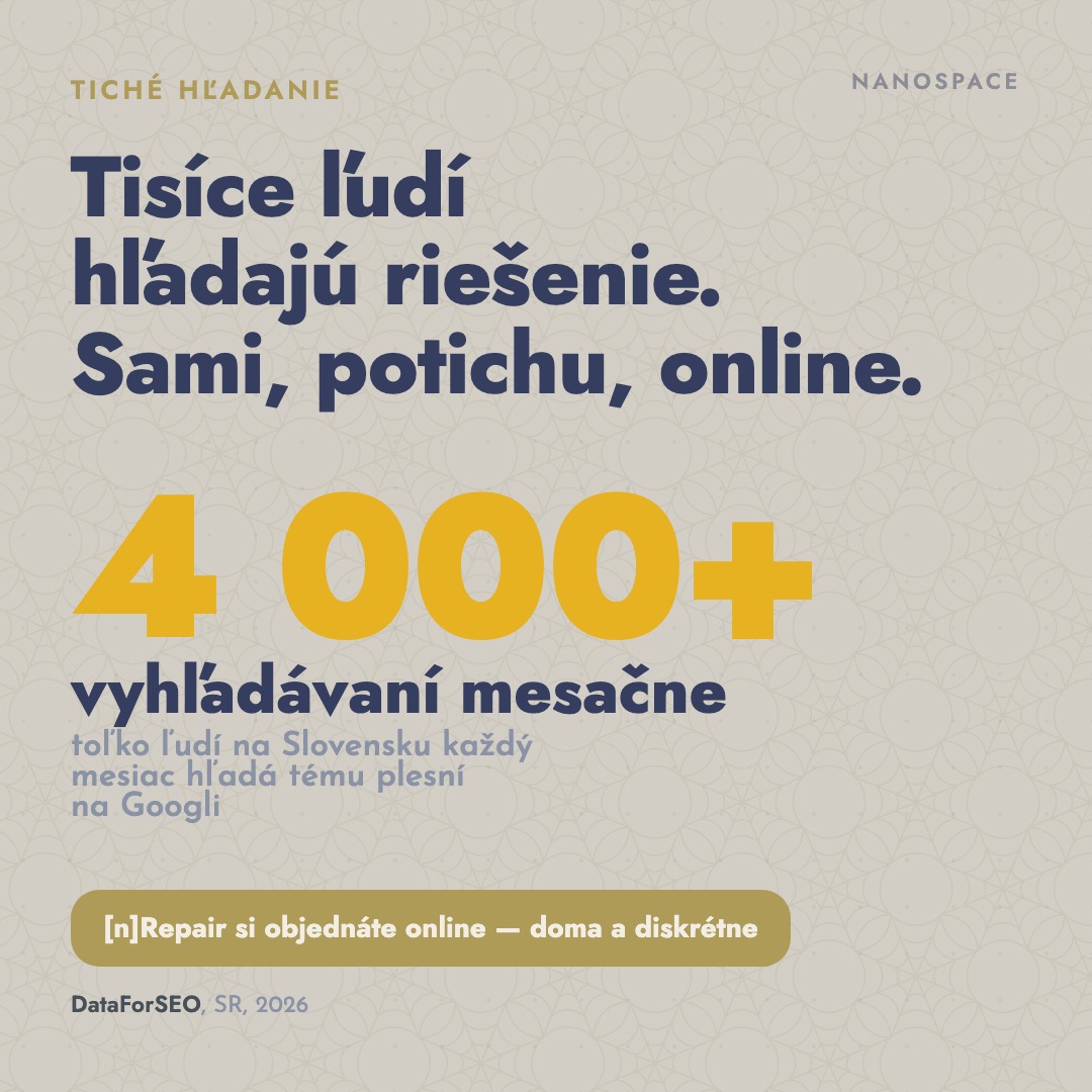 4 000+ vyhľadávaní mesačne v SR — tiché hľadanie riešenia starostlivosti o nechty so sklonom k plesniam